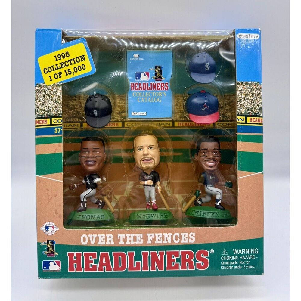 Over the Fence Headliners Frank Thomas, Mark McGwire & Ken Griffey Jr 1998 MLB